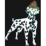 FIRE DEPARTMENT DOG DALMATIAN LARGE PIN